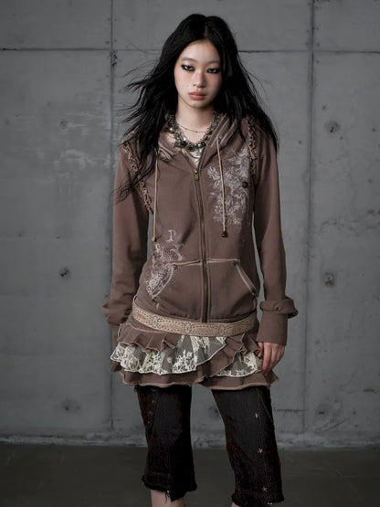 Detachable Hooded Sweatshirt Dress【s0000013943】