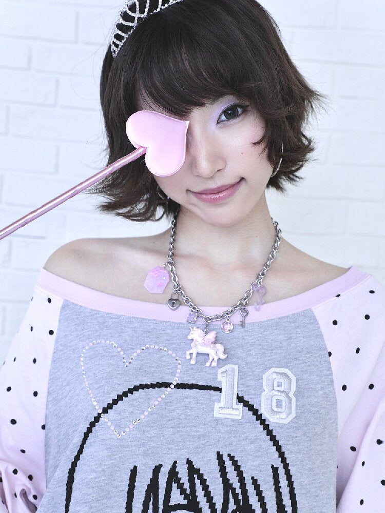 Pink Gray Pixel Pleated Dress【s0000016545】