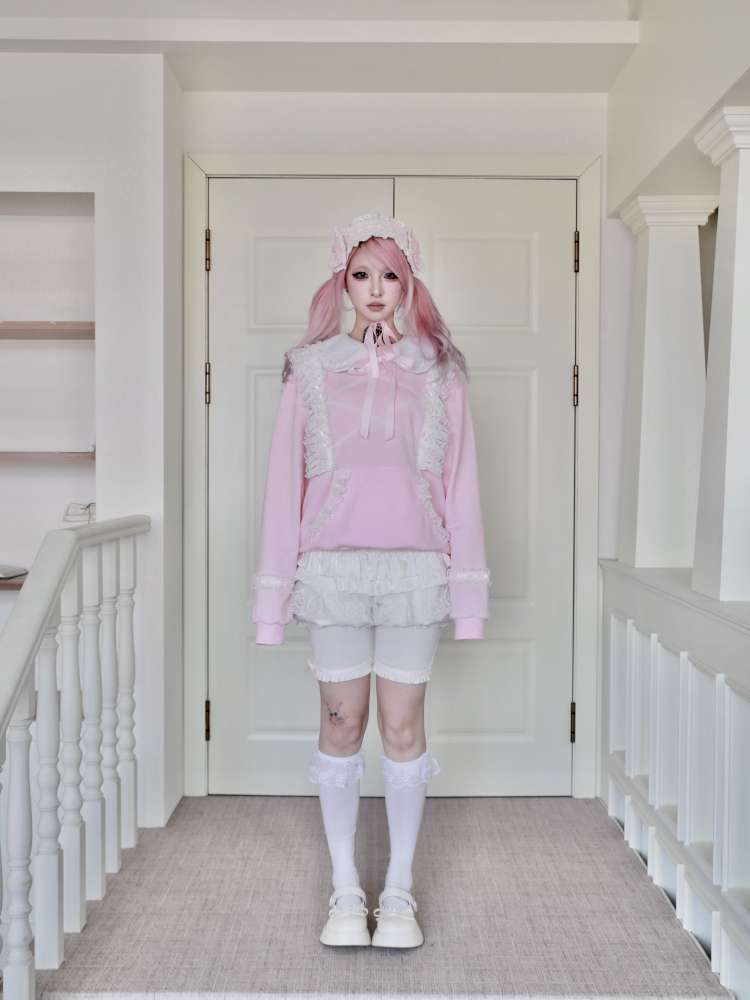 Detachable Navy Collar Sweatshirt【s0000015422】