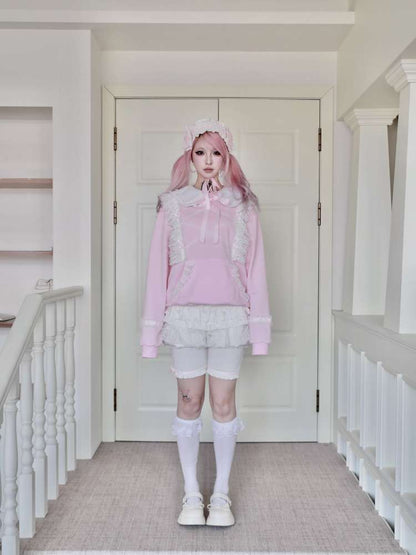 Detachable Navy Collar Sweatshirt【s0000015422】