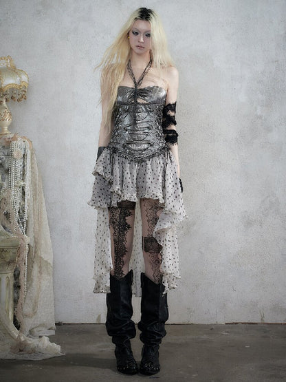 Punk Court Asymmetrical Dress【s0000017988】