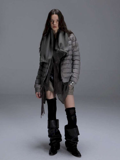 Original Pile Collar Slim Short Down Jacket【s0000014710】