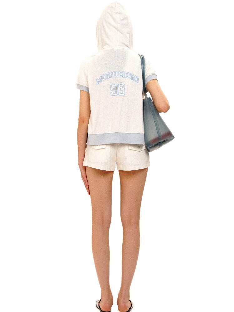 Rabbit Badge Cardigan Shorts Set【s0000017412】