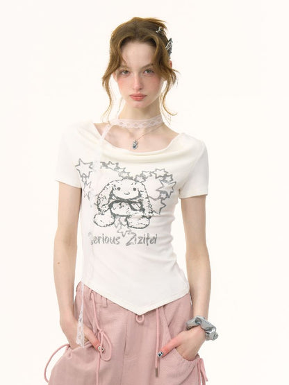Irregular Short Sleeve T-Shirt【s0000012231】