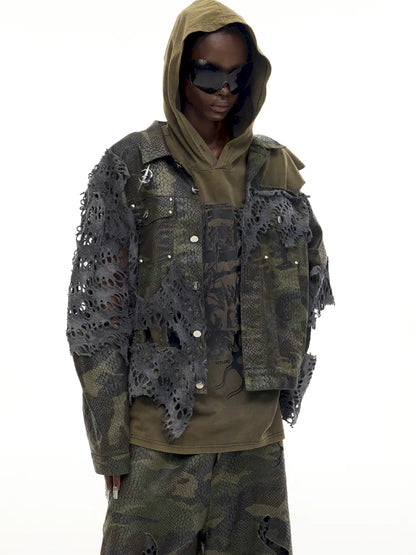Camo Denim Jacket【s0000014012】
