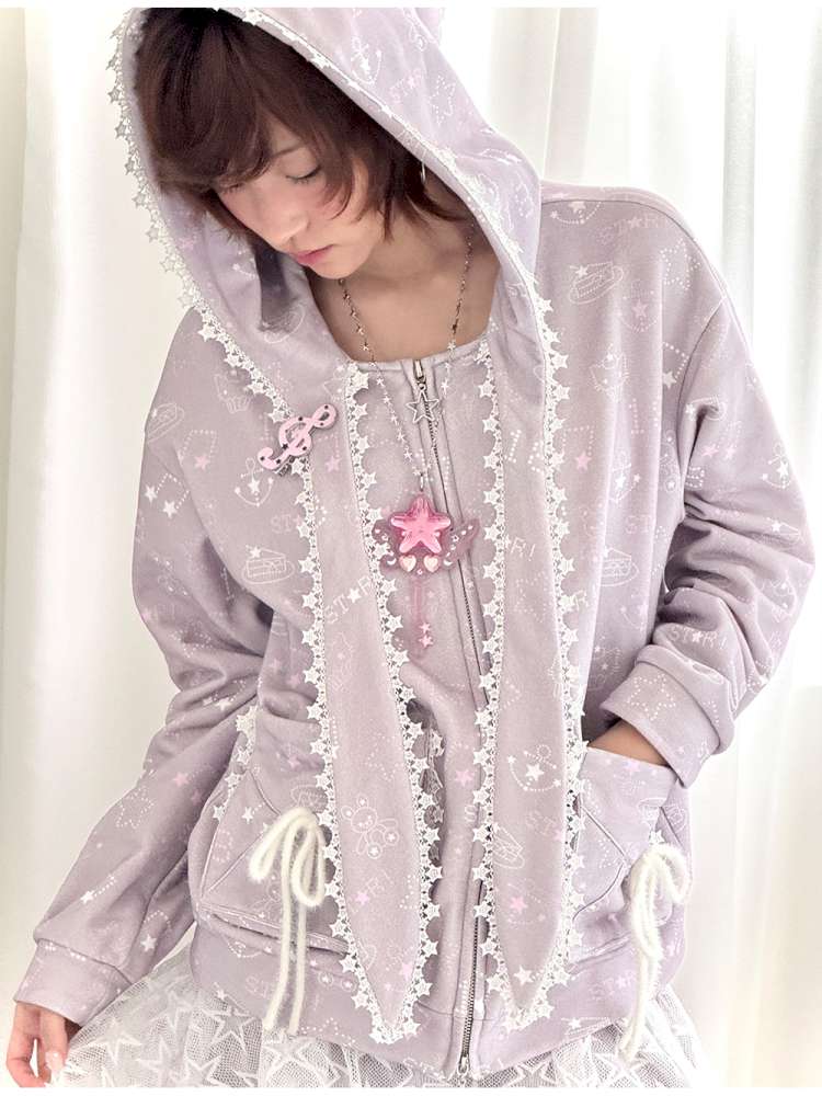 Dreamcore Star Wings Magic Wand Necklace【s0000014700】