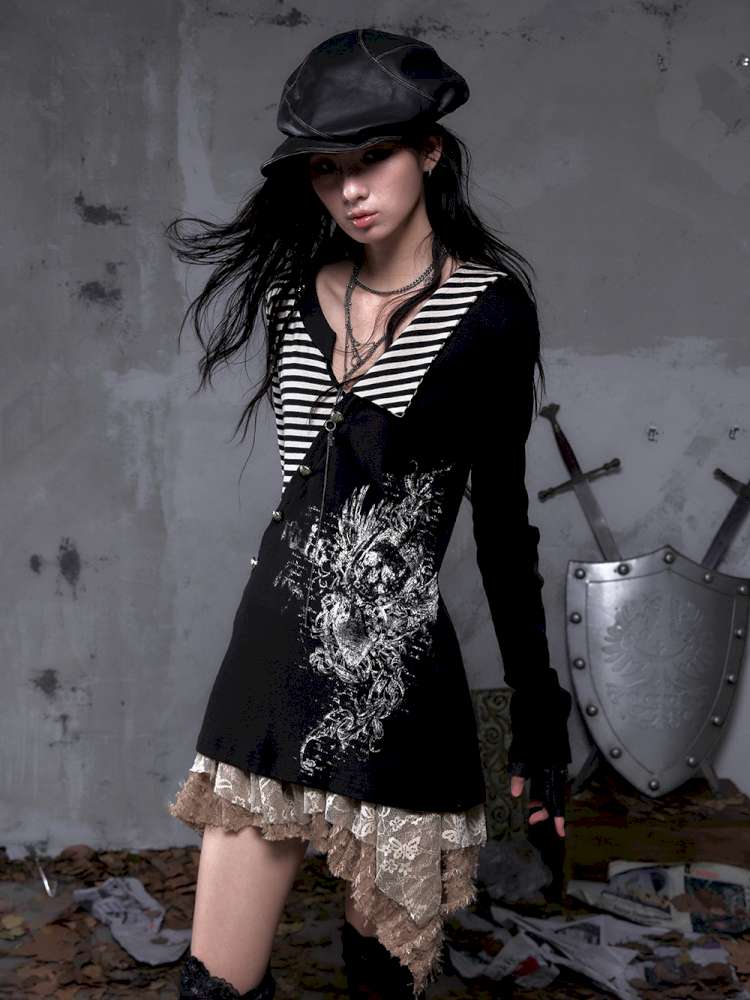 Five-Pointed Star Knit Base Top【s0000014655】