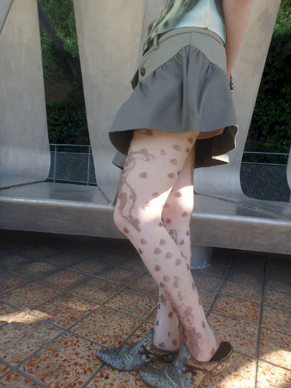 Irregular Print 10D Ultra-thin Stockings【s0000013174】