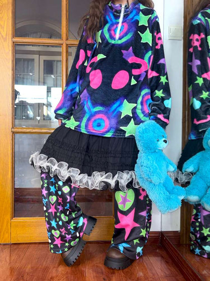 Dopamine Plush Wide-Leg Pants【s0000014633】