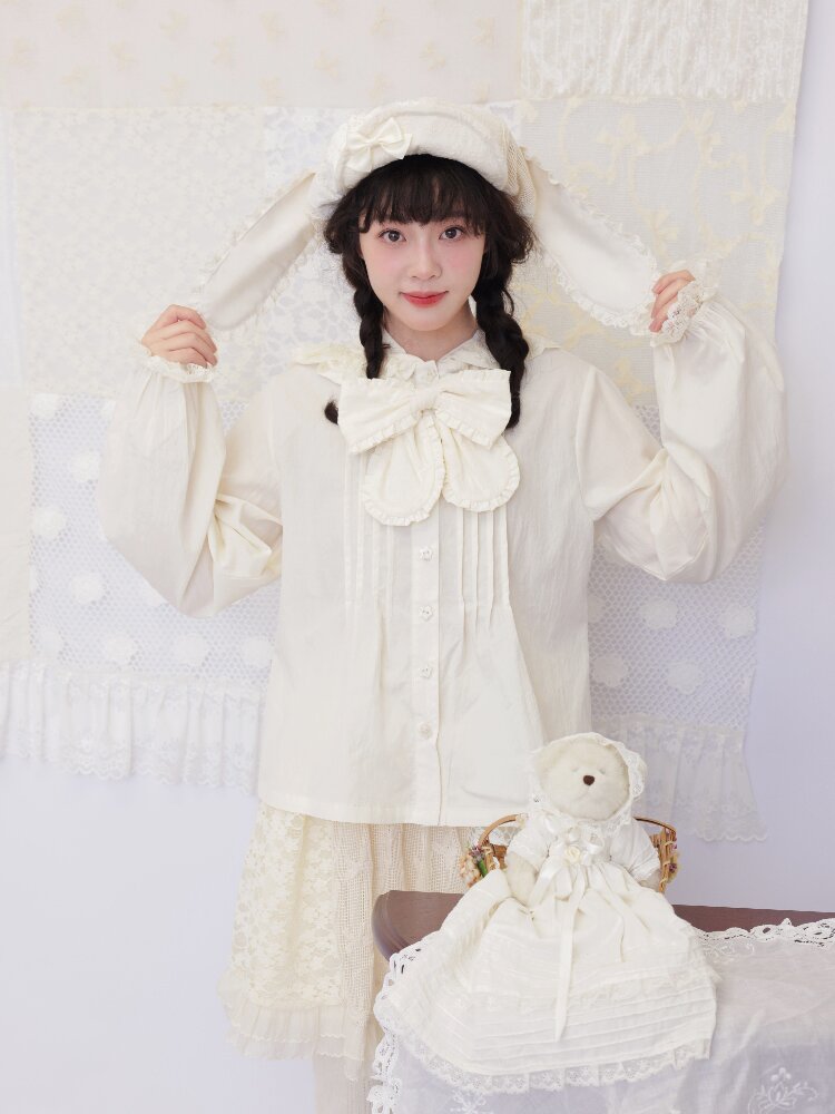 Lace Crochet Velvet Octagonal Hat【s0000016504】