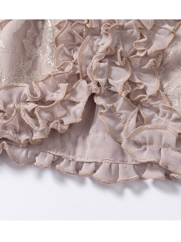 Vintage Court Chiffon Lace Cover-Up【s0000017244】