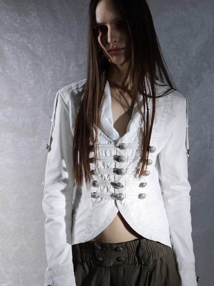 Washed Cotton Napoleon Jacket【s0000015909】