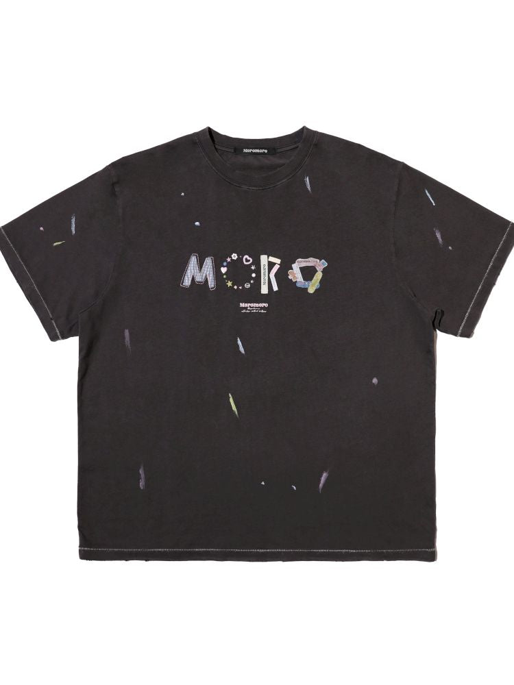 Round neck loose retro casual short-sleeved T-shirt【s0000013458】