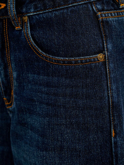 Contrast Linear Straight Jeans【s0000016422】
