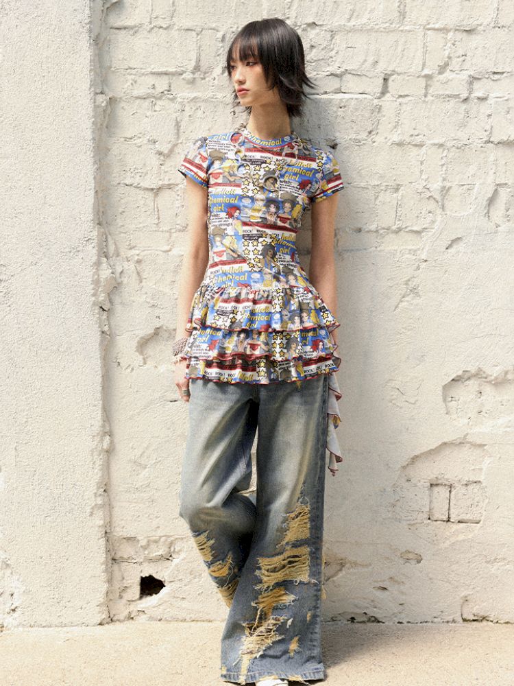 Manga Full Print Cake Dress【s0000012420】