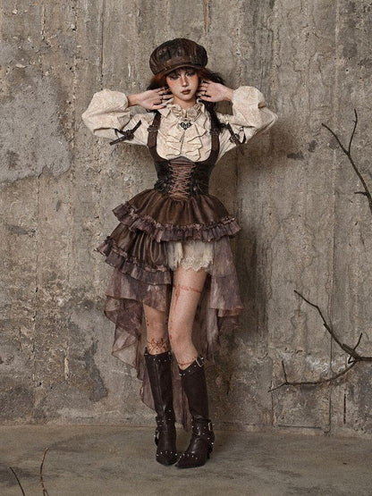 Chest Brace Strappy Trailing Skirt【s0000005226】