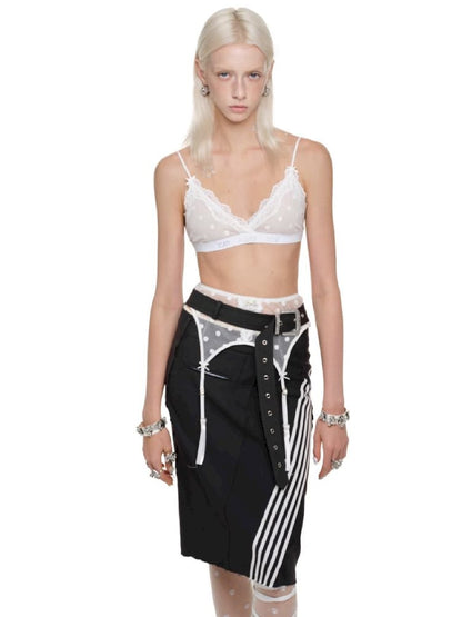 Polka Dot Lace Garter Belt【s0000011612】