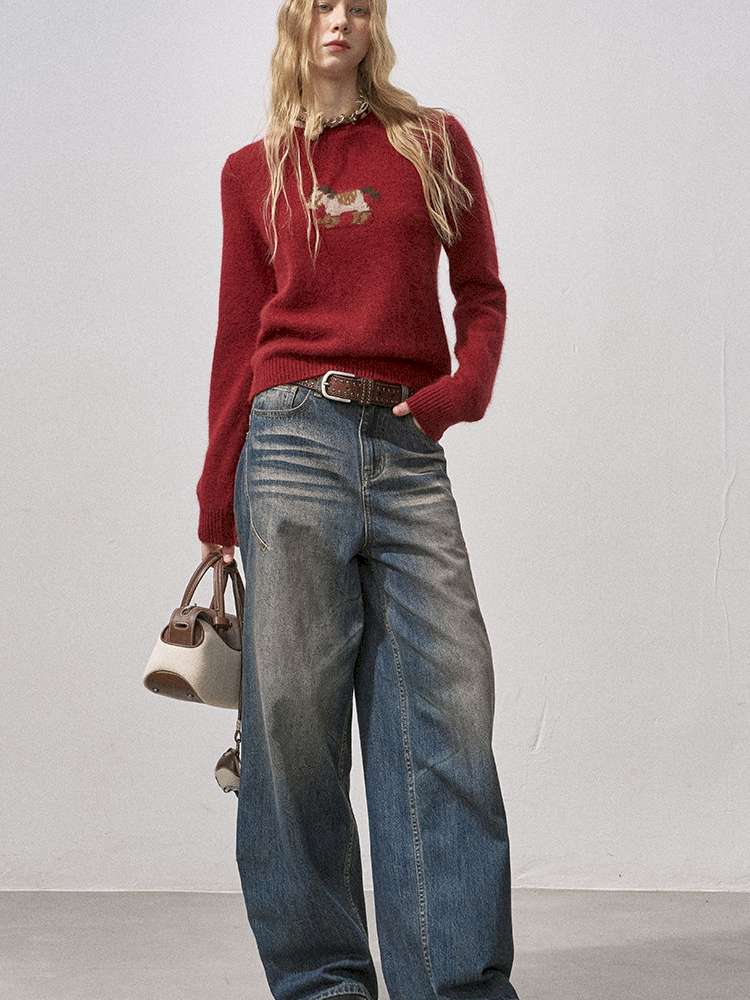 Cat Whisker Wide Leg Vintage Jeans【s0000015216】