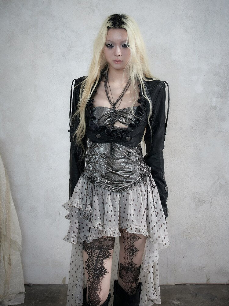 Punk Court Asymmetrical Dress【s0000017988】