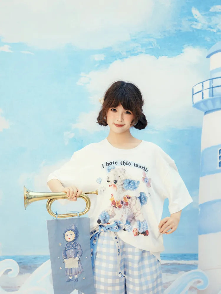 Whimsical Bear Mini-Figure Punk T-Shirt【s0000013930】