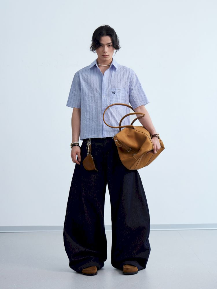 Striped Short Sleeve Shirt【s0000013198】