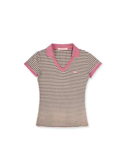 POLO collar short-sleeved T-shirt【s0000012497】