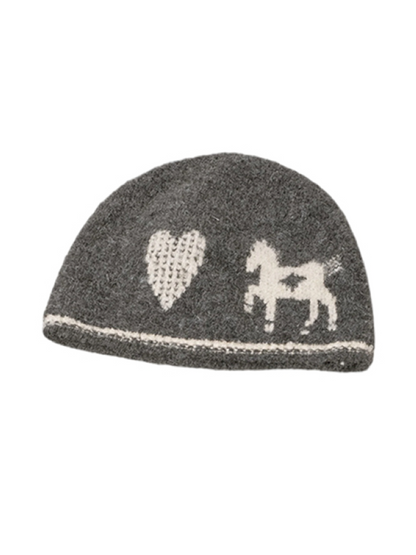 Love Pony Knitted Plush Hat Scarf【s0000015217】