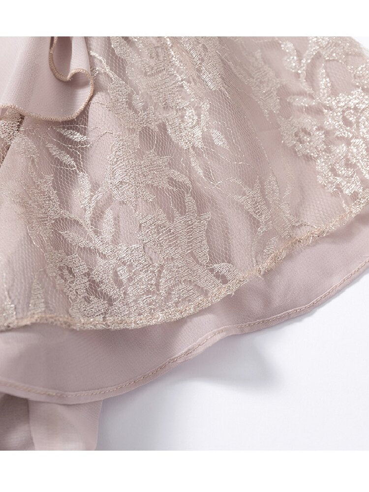 Vintage Court Chiffon Lace Cover-Up【s0000017244】