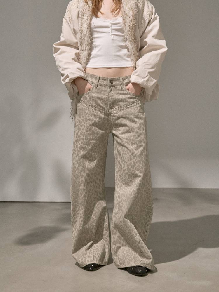 Straight-Leg Wide-Leg Jeans【s0000014389】