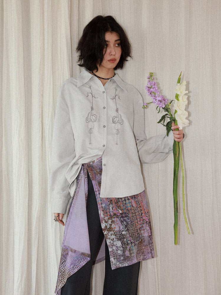 Twilight Printed Bell Bottoms【s0000015456】
