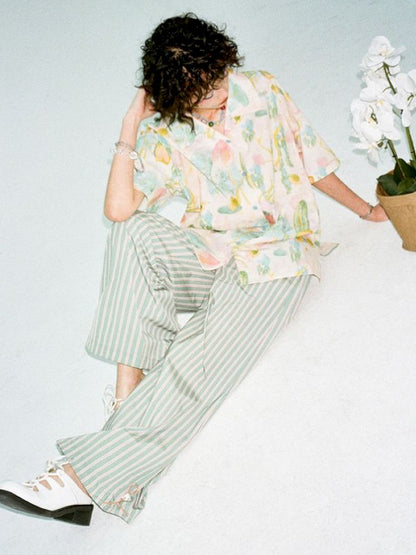 Full-print short-sleeved shirt【s0000012951】