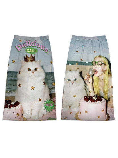 Stretch Casual Halter Long Skirt【s0000012465】