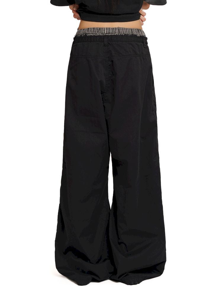 Relaxed fit adjustable cuffs casual pants【s0000012547】