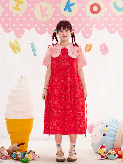 Animal Angel Strappy Skirt Tank Top Skirt【s0000013191】