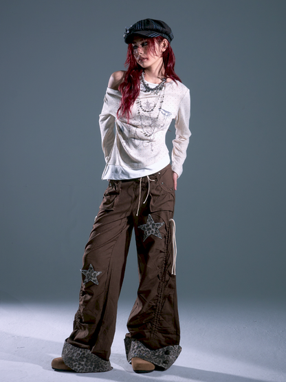 Flap Loose Casual Wide Leg Pants【s0000013691】