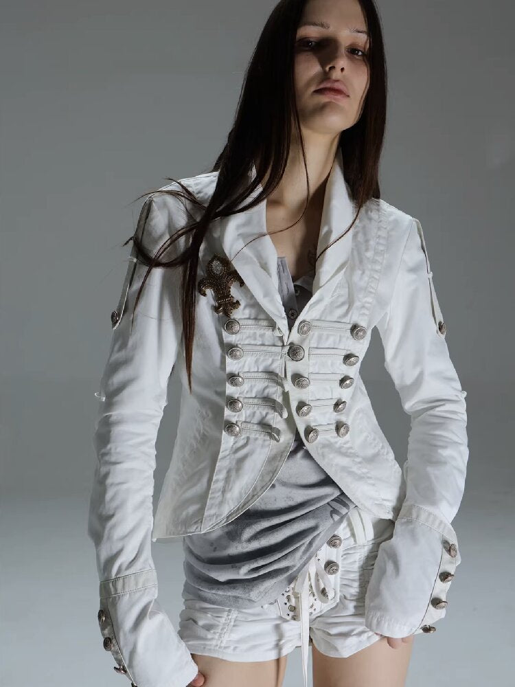 Washed Cotton Napoleon Jacket【s0000015909】