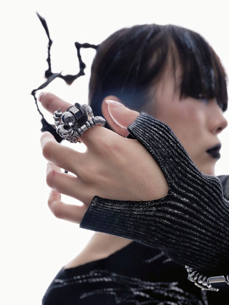 Leather Heavy-Duty Beaded Bracelet【s0000018842】