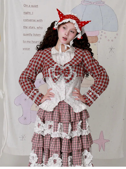 Girly Bow Long-Sleeve Jacket【s0000014104】