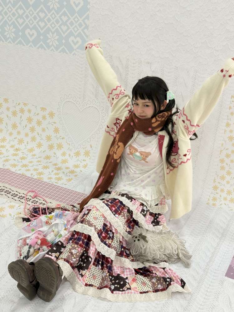 Bear Bow Knitted Cardigan Jacket【s0000015041】