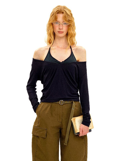 Lightweight Fake Two Piece Top【s0000016121】