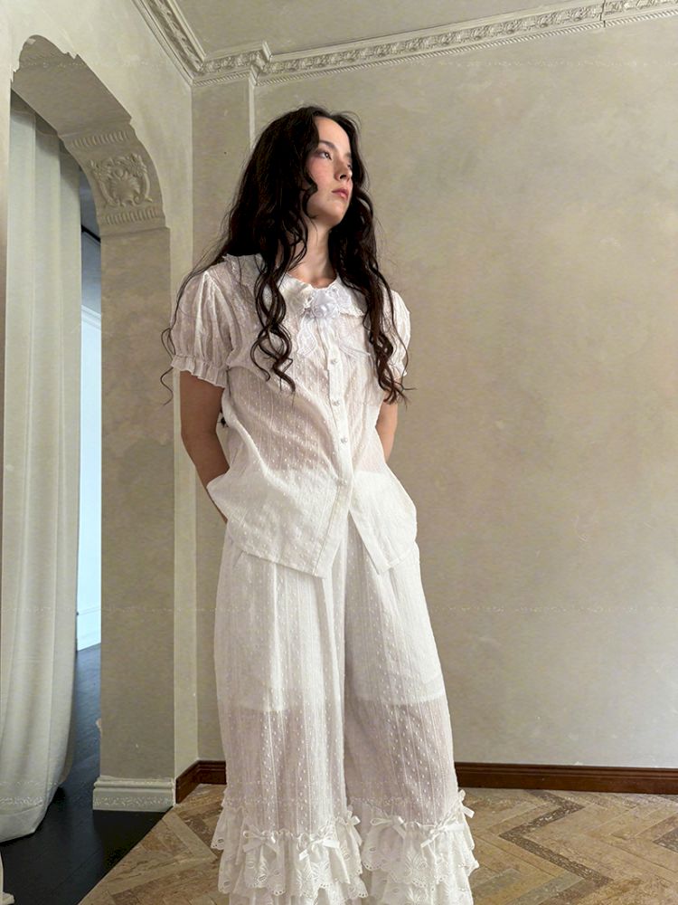 Short-sleeved cotton shirt【s0000012762】