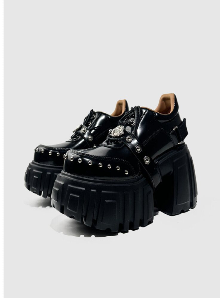 Studded Y2K Muffin Platform Shoes【s0000015714】