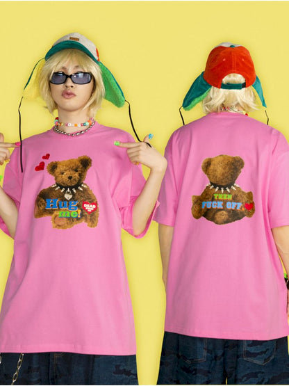 Dopamine Street Hip Hop Loose T-Shirt【s0000012459】