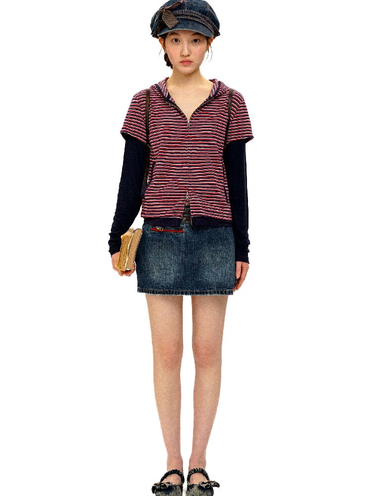 Tencel Wool Stripe Cardigan【s0000016418】