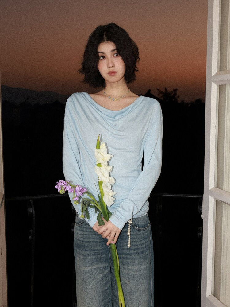 Modal Wool One Shoulder Knitwear【s0000015464】