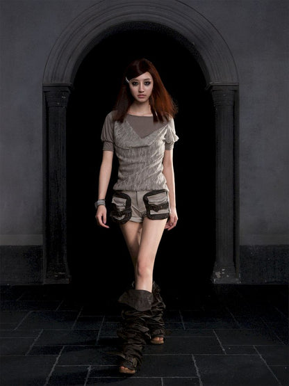 Bubble short sleeve t-shirt【s0000012309】