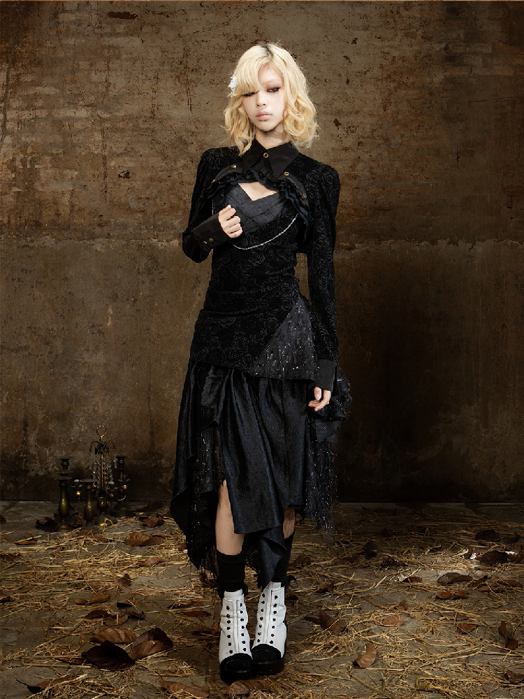 Mid Length Retro Gothic Camisole【s0000018381】