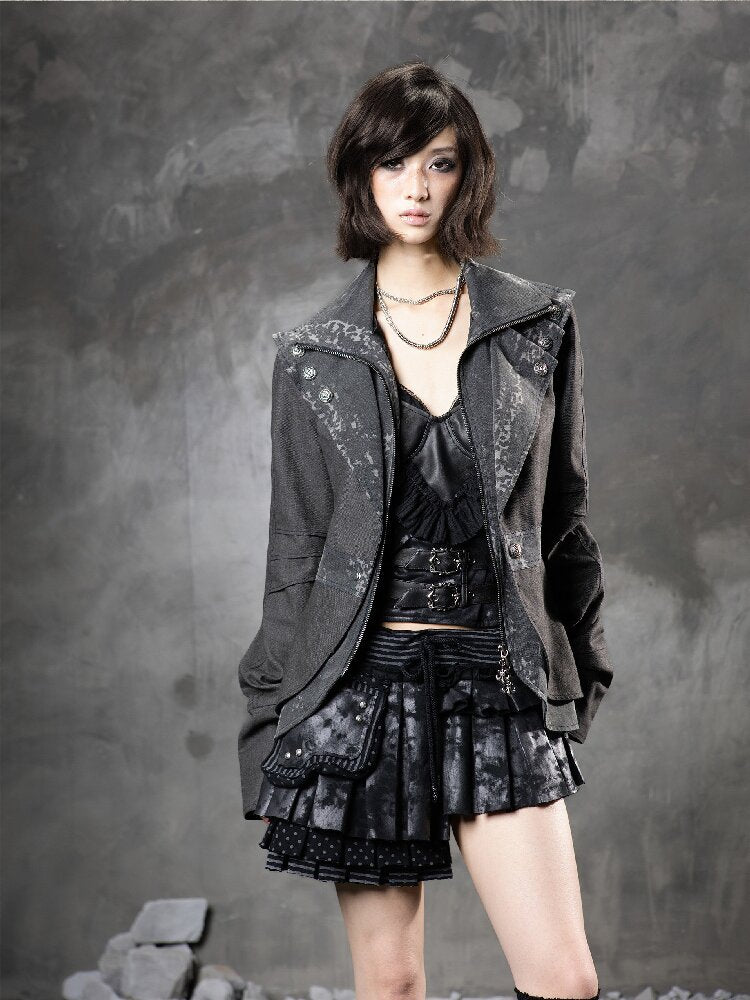 Multi-layer Pleated Short Skirt【s0000015951】