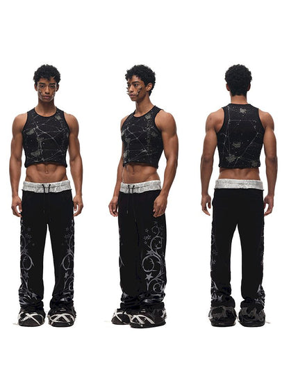 Butterfly Spider Web Iron On Vest【s0000012584】