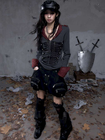 Workwear Flower Bud Skirt【s0000014463】